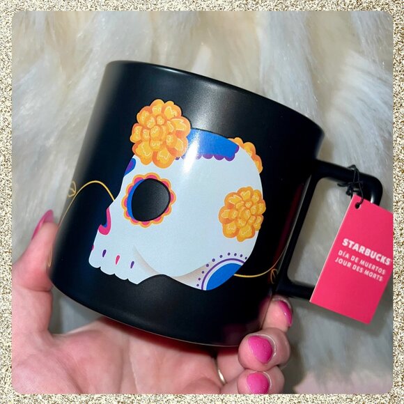 ⭐💀 Starbucks "Día de Muertos" (Day of the Dead) Ceramic Coffee Mug 14oz NWT - Picture 3 of 9